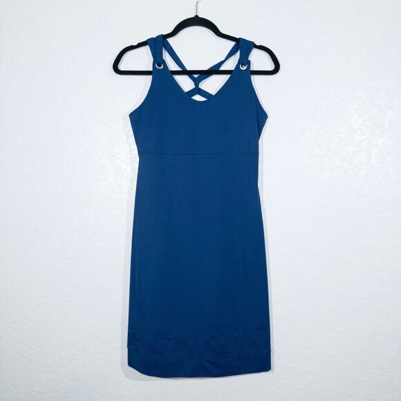 Merrell Navy Blue Lily‎ Opti-Wick UPF 50+ Active Dress Size Small - Picture 1 of 8